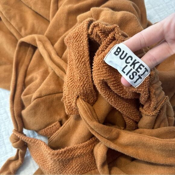 Bucket List Moxie Relaxed Cotton Jumpsuit Size Large Wide Leg - Picture 10 of 12